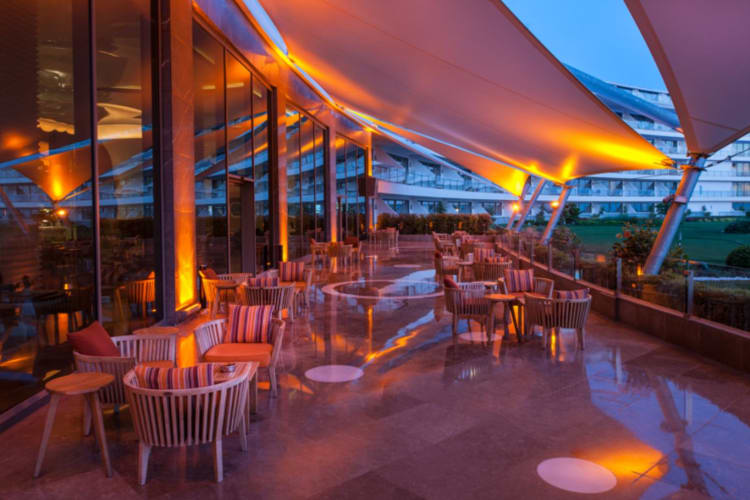 Hotel sitting area